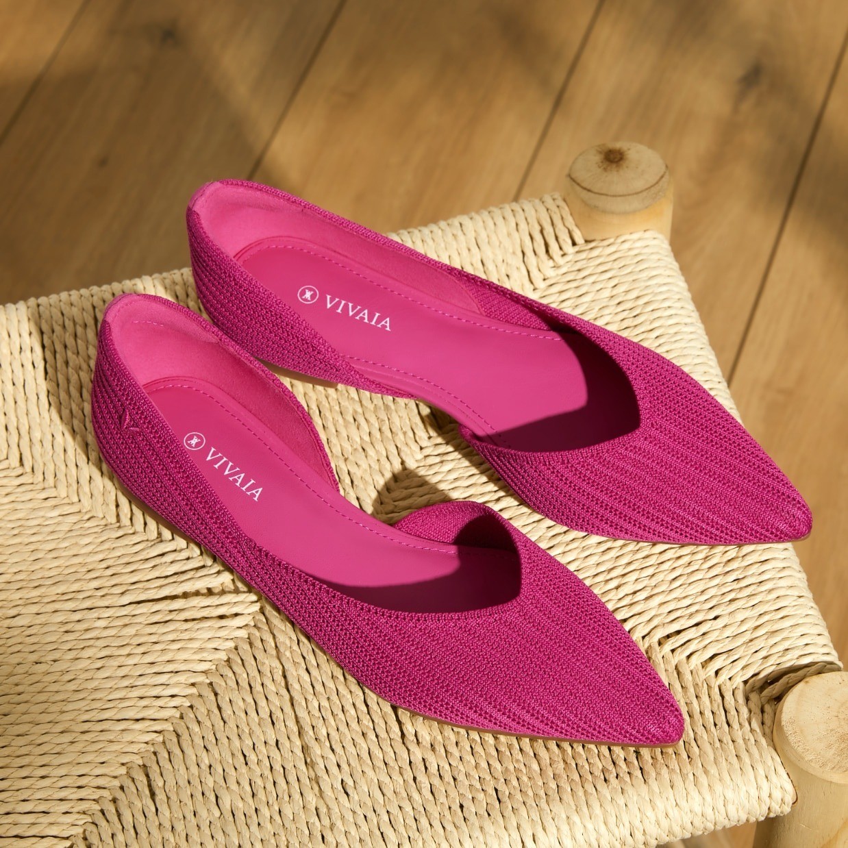 VIVAIA Pointed-Toe D’Orsay Flats (Melia) – EU 40 / US 9