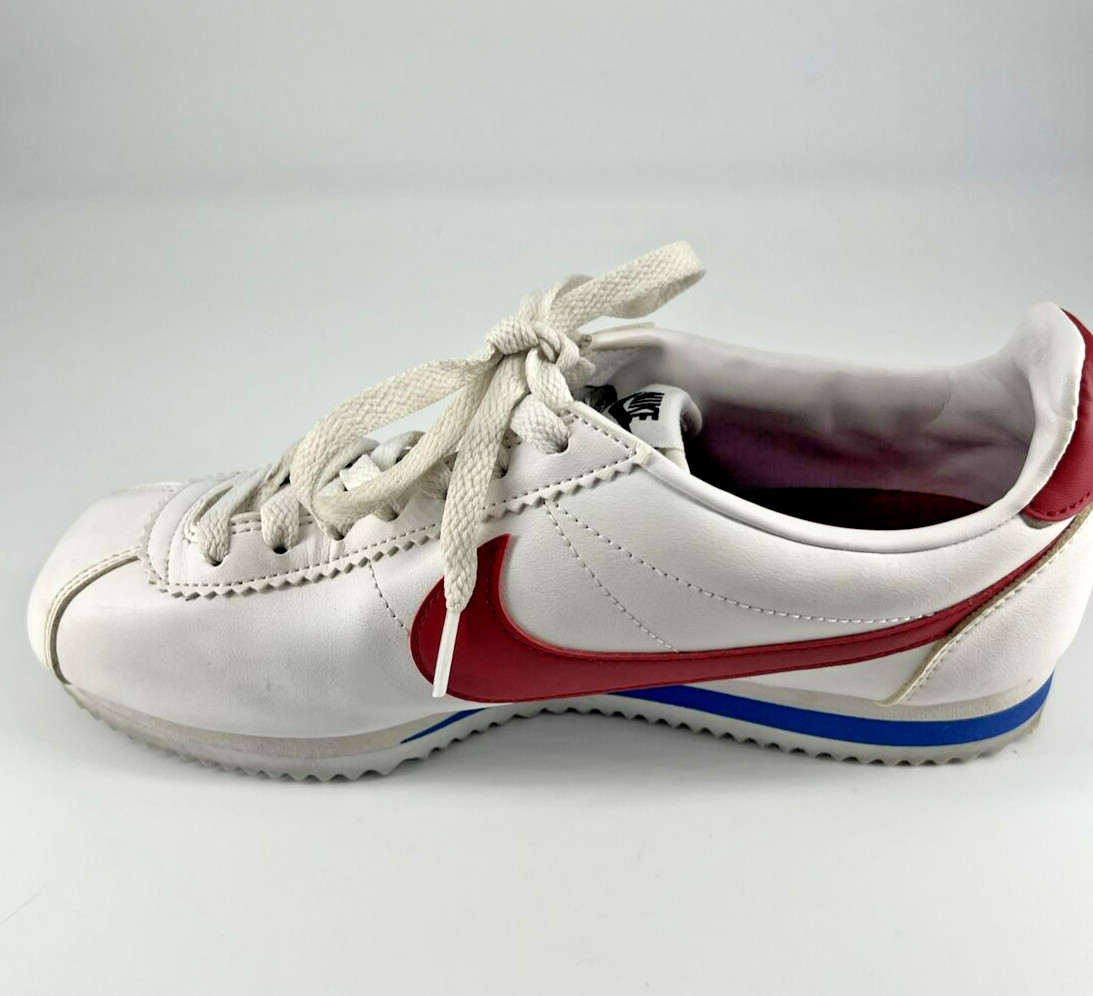Nike Classic Cortez Swoosh Womens White Varsity Red Sz 7 Forest Gump 807471-103