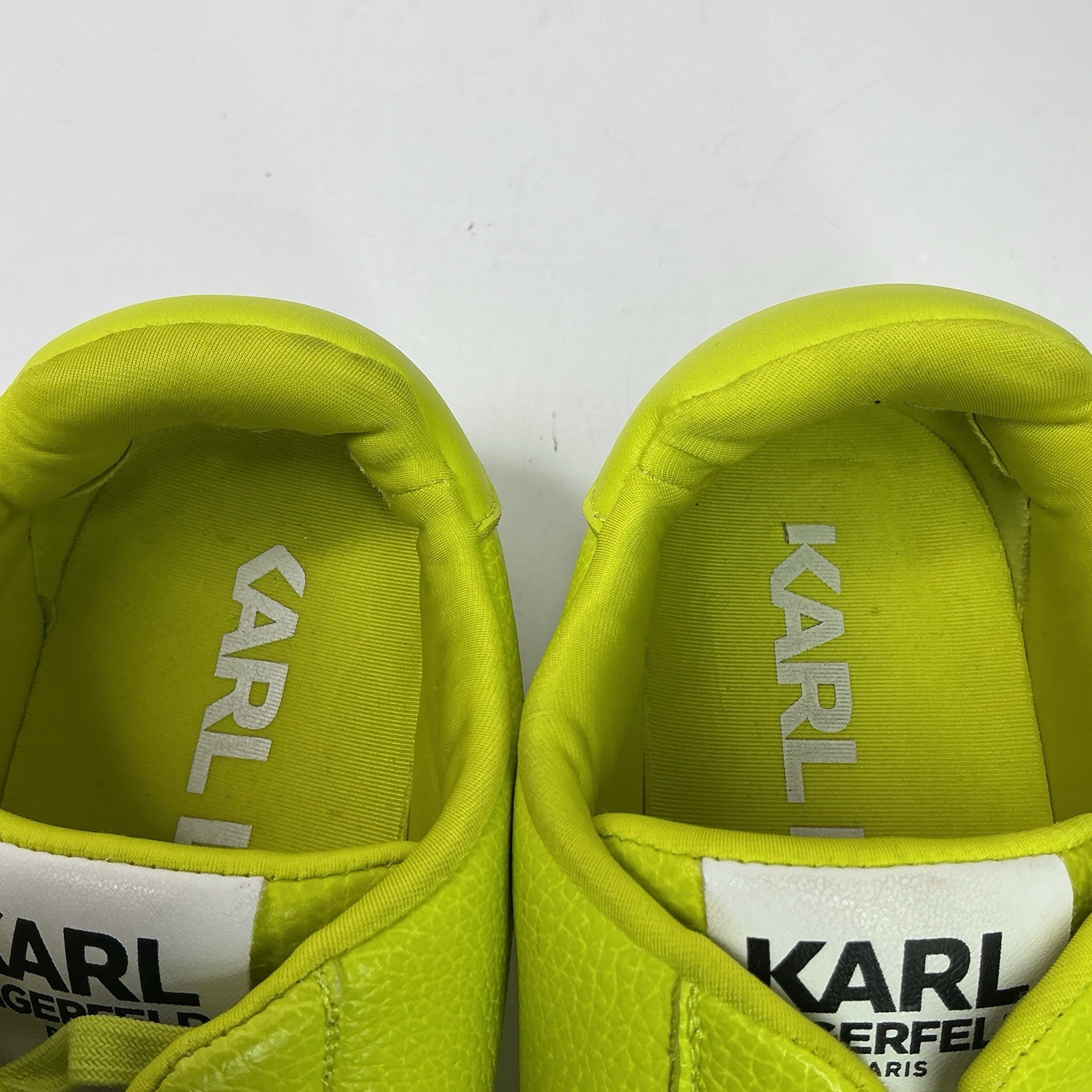 Karl Lagerfeld Paris Leather Slip-On Sneakers, Size 8.5