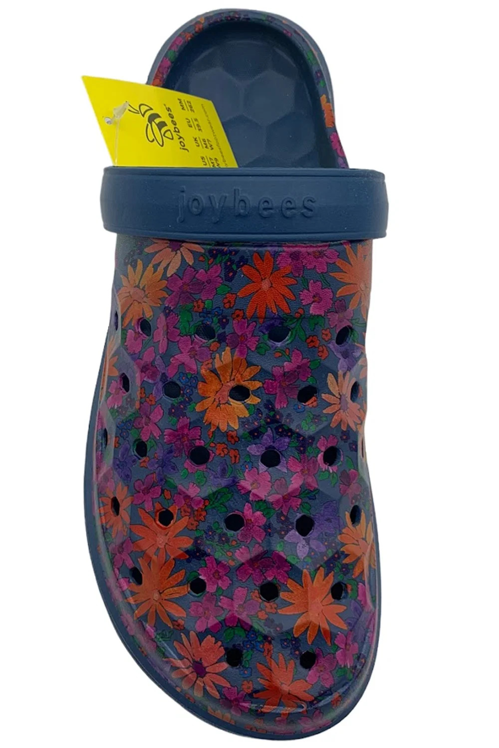 Joybees Varsity Clog Prints Navy Painterly/Floral