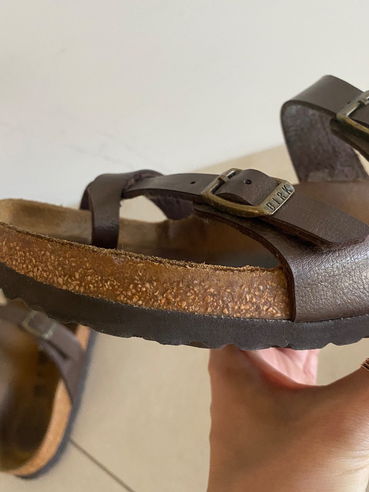 Birkenstock Germany Mayari Copper Slip On Sandals Size 38 Regular/ Wide
