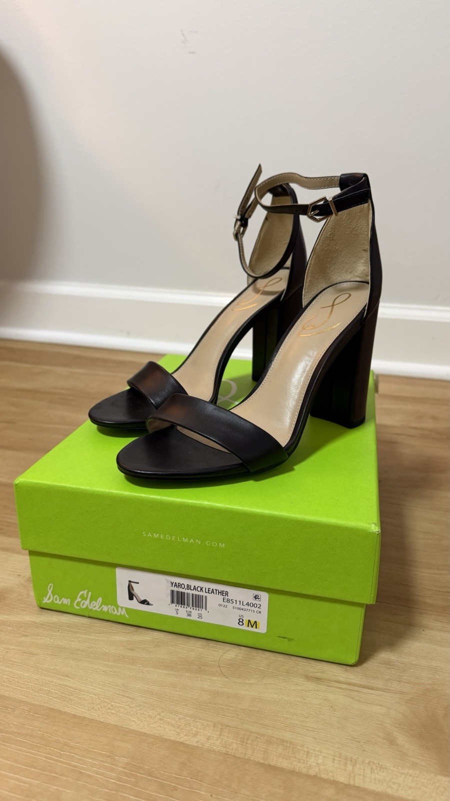 Sam Edelman Yaro Black Sandal Size 8