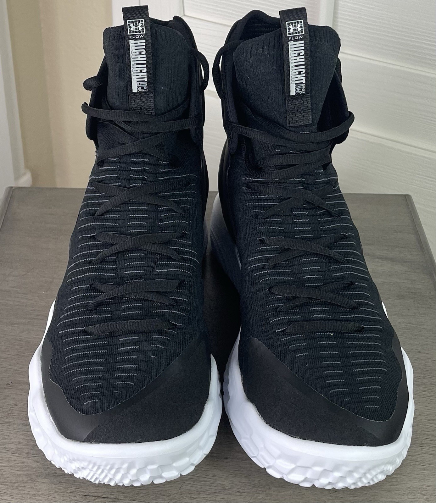 Under Armour Flow Highlight Ace Black Volleyball Shoes 3027083 001 – Women’s 12