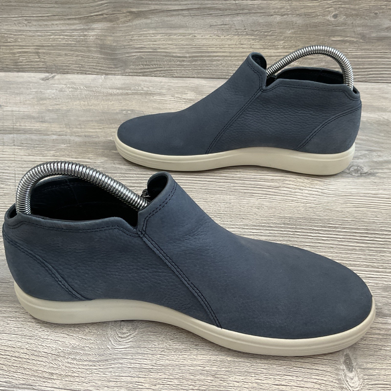ECCO Soft 7 Low Bootie Side Zip Marine Blue Sneaker Women’s EU 39 / US 8-8.5