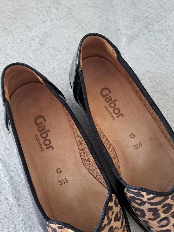 Women Gabor loafers black synthetic leather 35.5