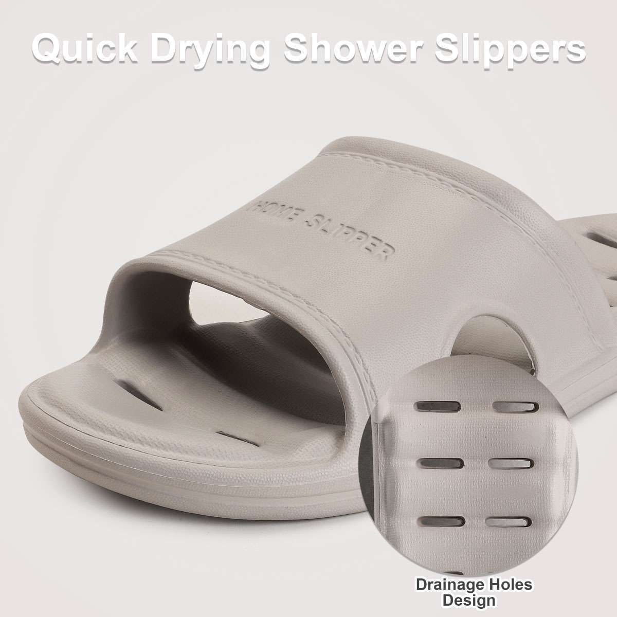 Womens Mens Slippers Bath Shower Non-Slip Bathroom Sandals Ourdoor Soft Shoes US