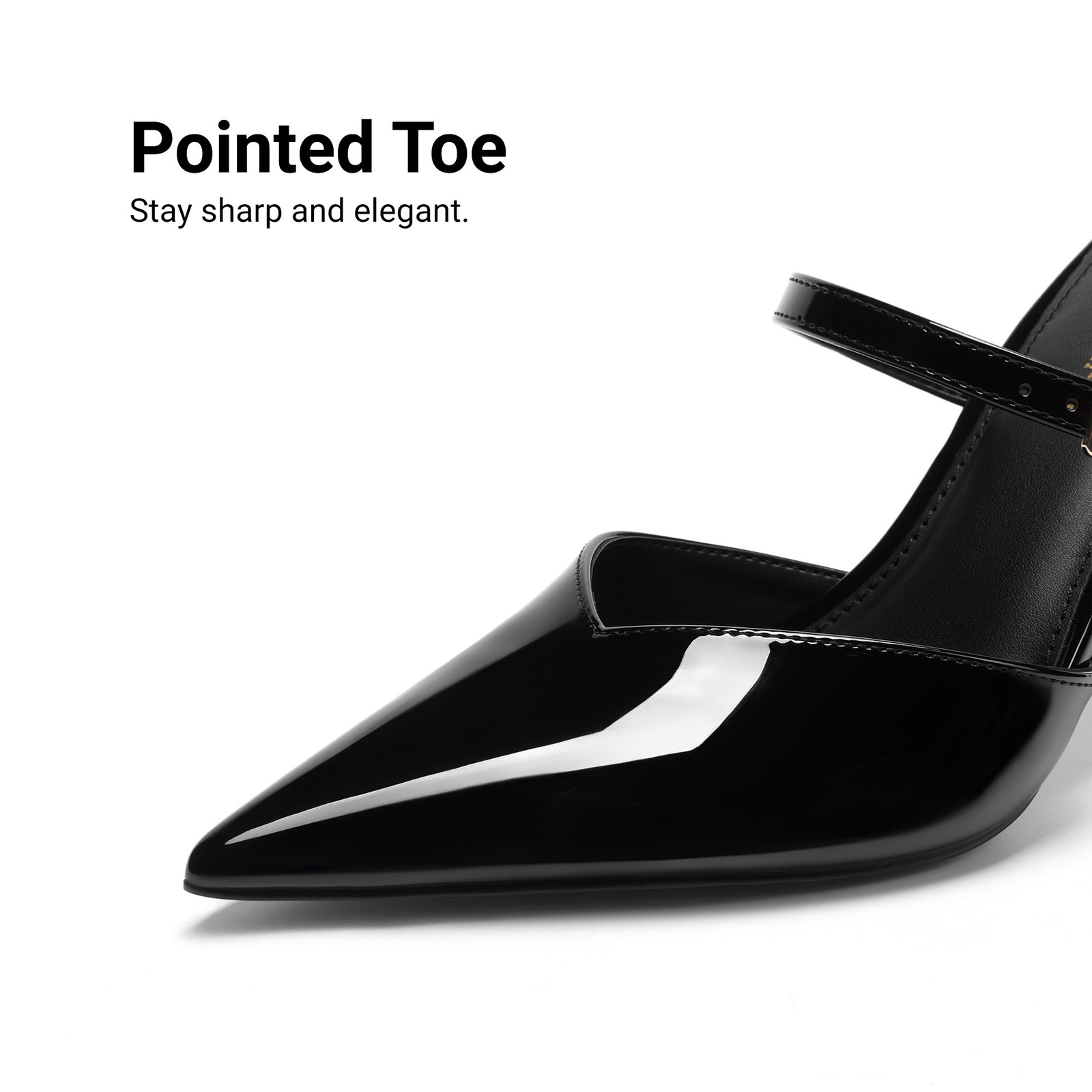 Womens Pointed Toe Backless High Stiletto Heels Mules Wedding Party Dress Pumps