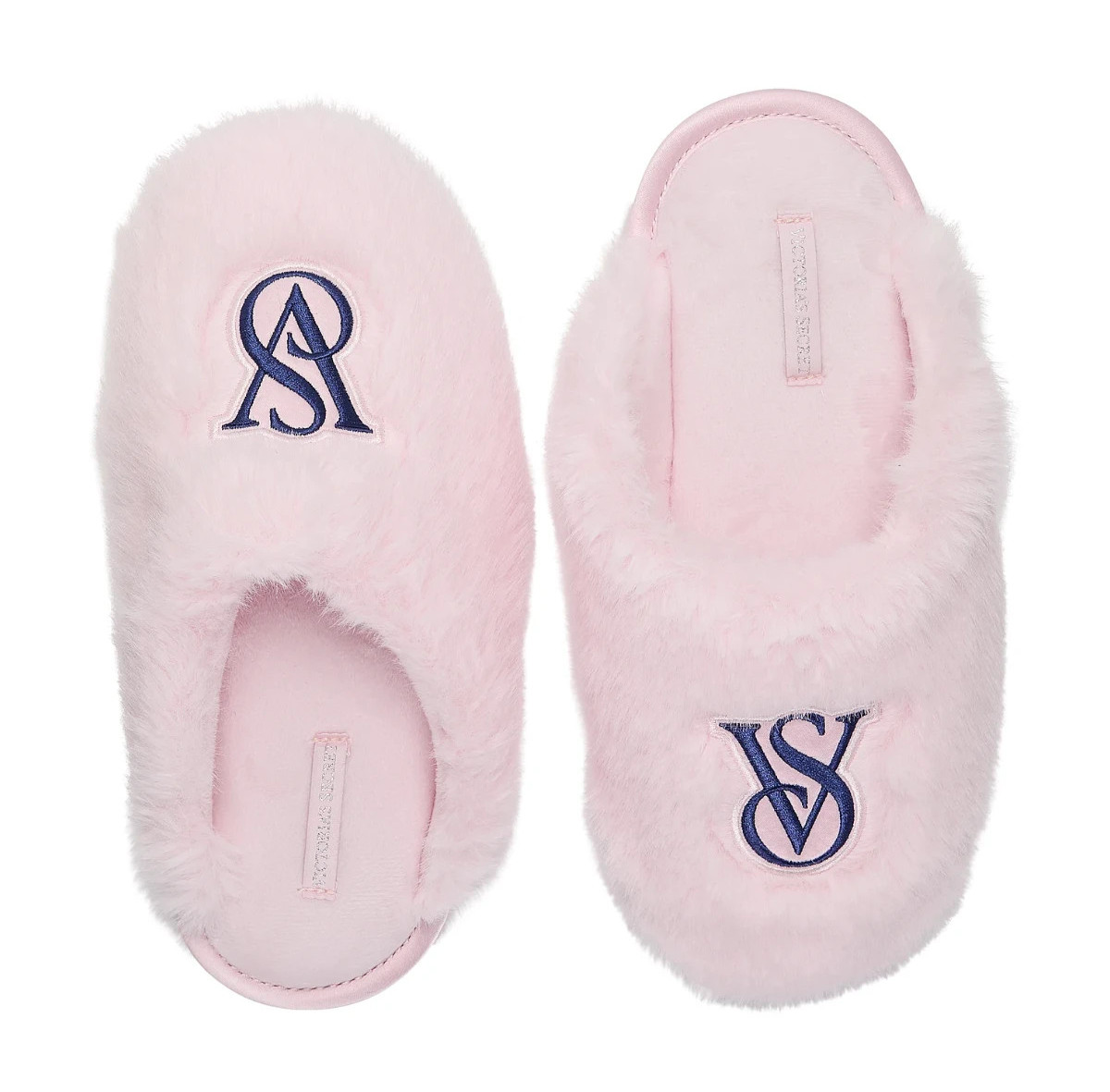 Victoria’s Secret VS Luxe Plush Closed Toe Faux Fur Slippers Pink Ombre S M L