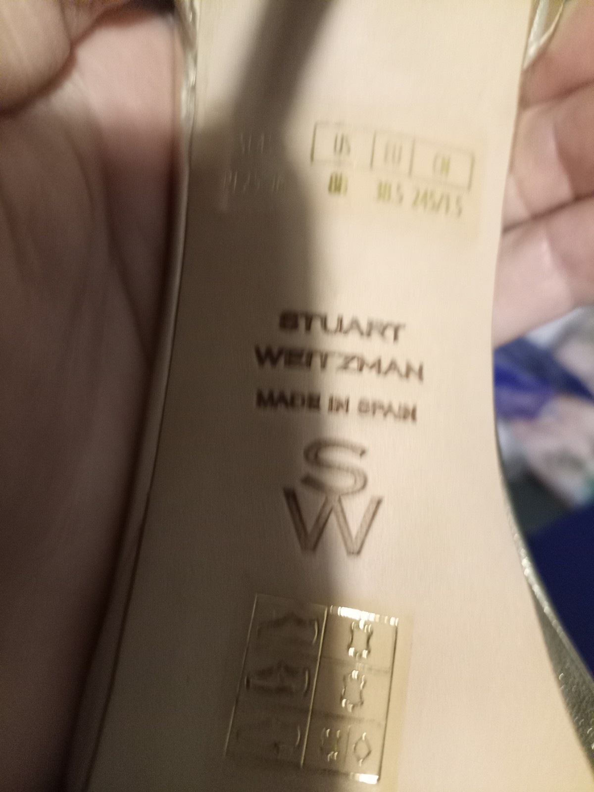 Stuart Weitzman Gold Leather Strappy Open Toe Ankle Strap Buckle Heel 8B