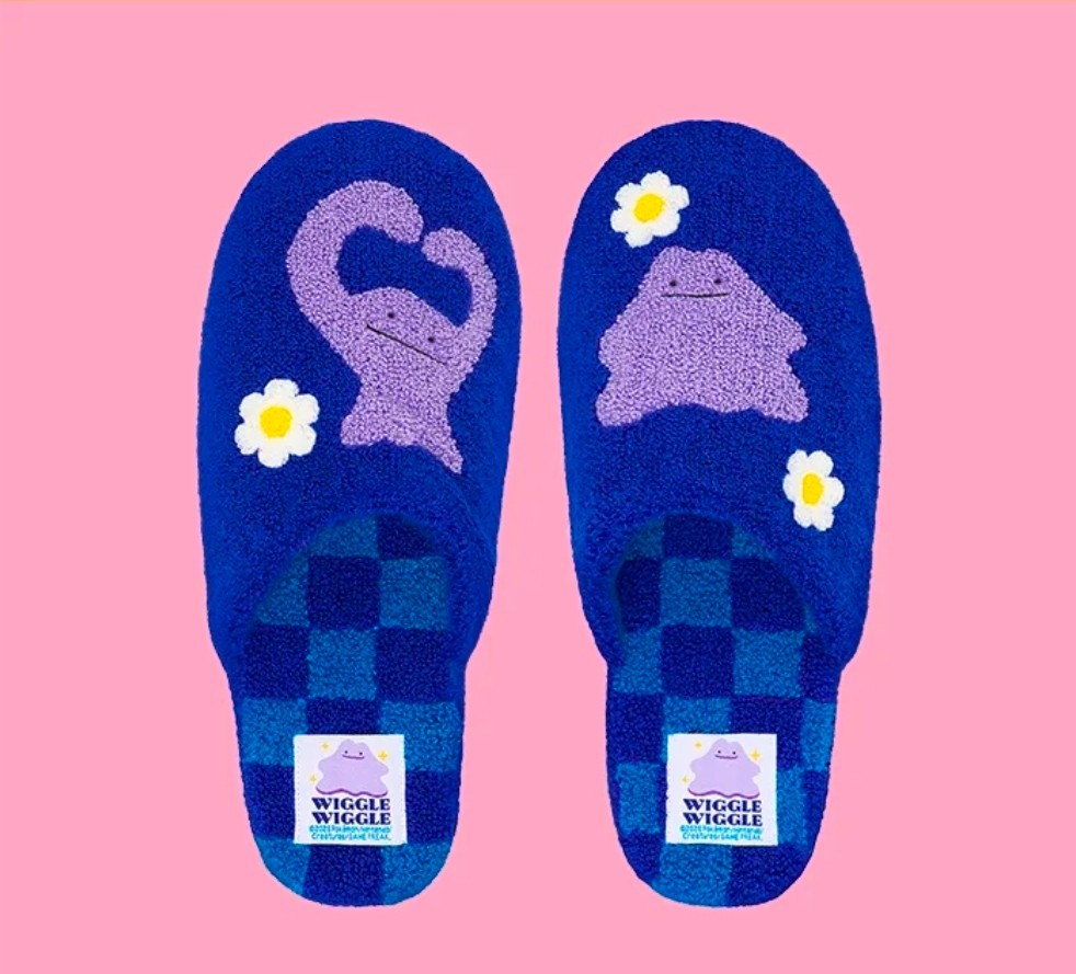 Pokemon x Wiggle Wiggle Terry Home Slippers Pikachu Eevee Snorlax Ditto Korea