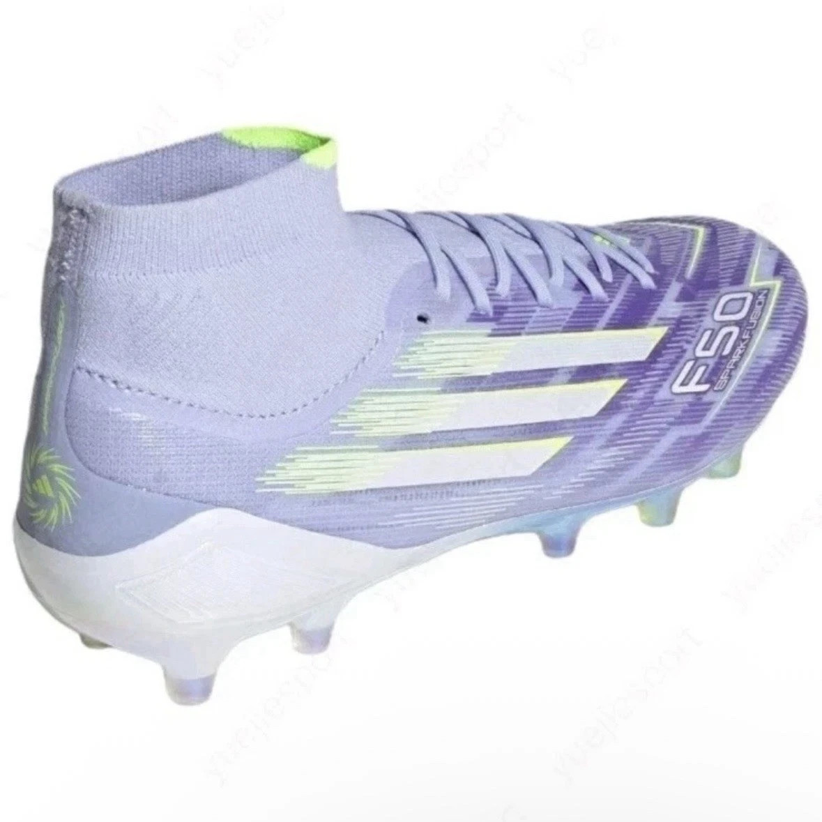 NEW Sz 6.5 Women’s Adidas F50 Sparkfusion Elite Mid FG AG Violet Volt JH7648