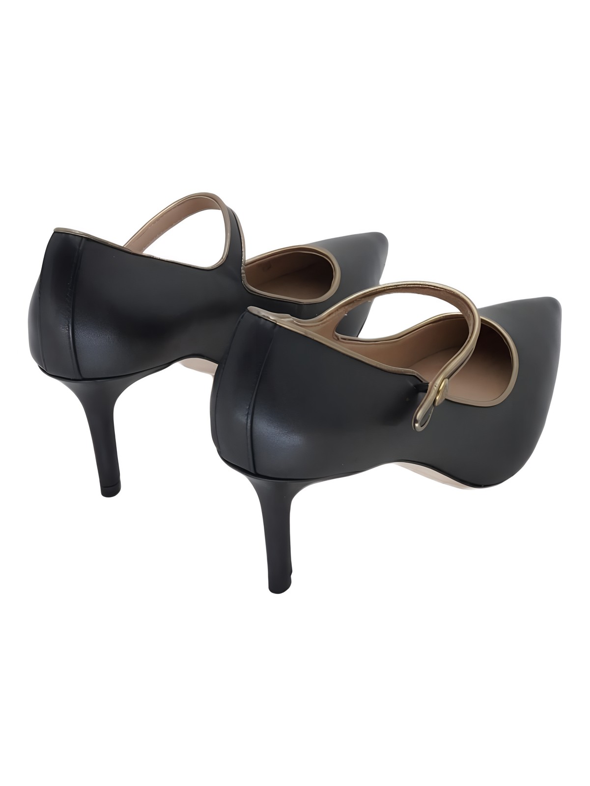 Lauren Ralph Lauren Lanette Mary Jane Pump 2.75in Black/Gold US 7.5 EU 37.5