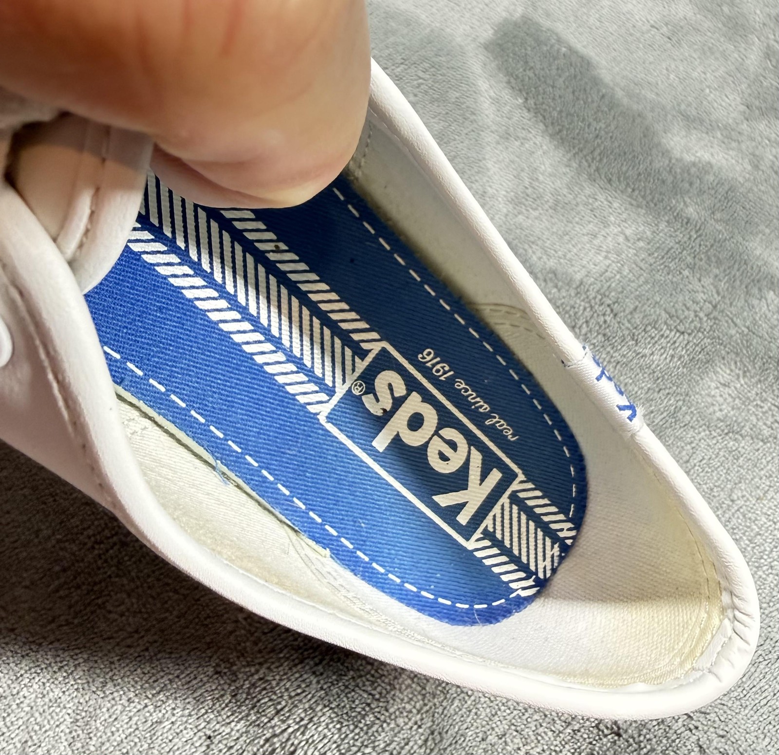 Keds Shoes Womens Size 8 White Leather Lace Up Casual Walking Sneakers WH45750M