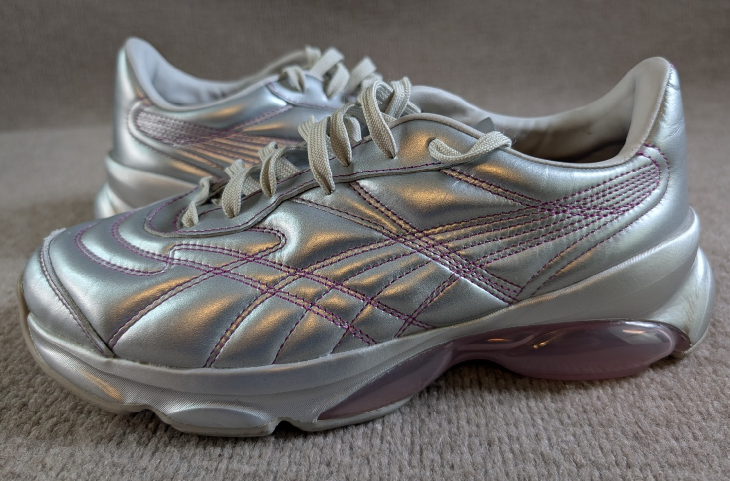 PUMA Cell Dome King ML x Dua Lipa Silver Purple Women’s Sneaker Shoes Size 10