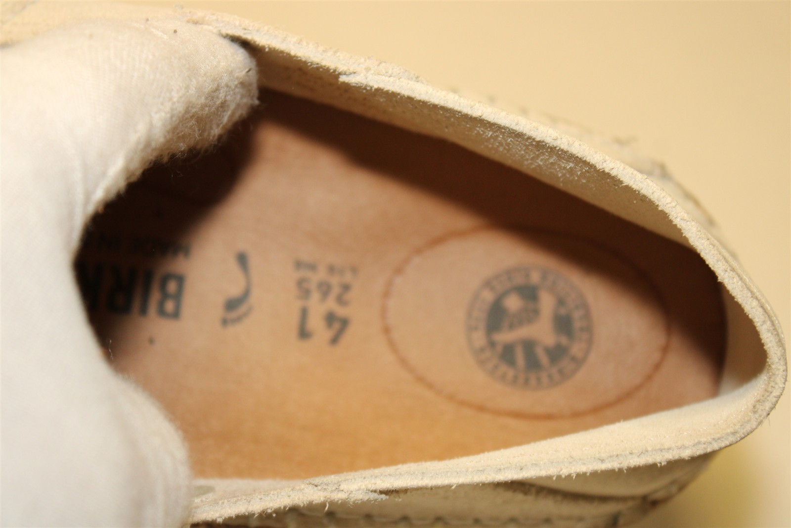 Birkenstock Callan Suede Slip On Loafers Womens 10 N 41 Mens 8 Light Beige Shoes