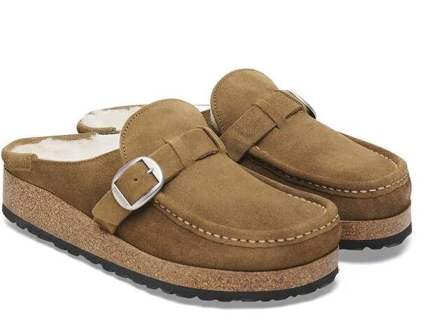 BIRKENSTOCK Buckley Shearling Clog Women’s Size US 8 / EU 39 Tea NEW – 1018127