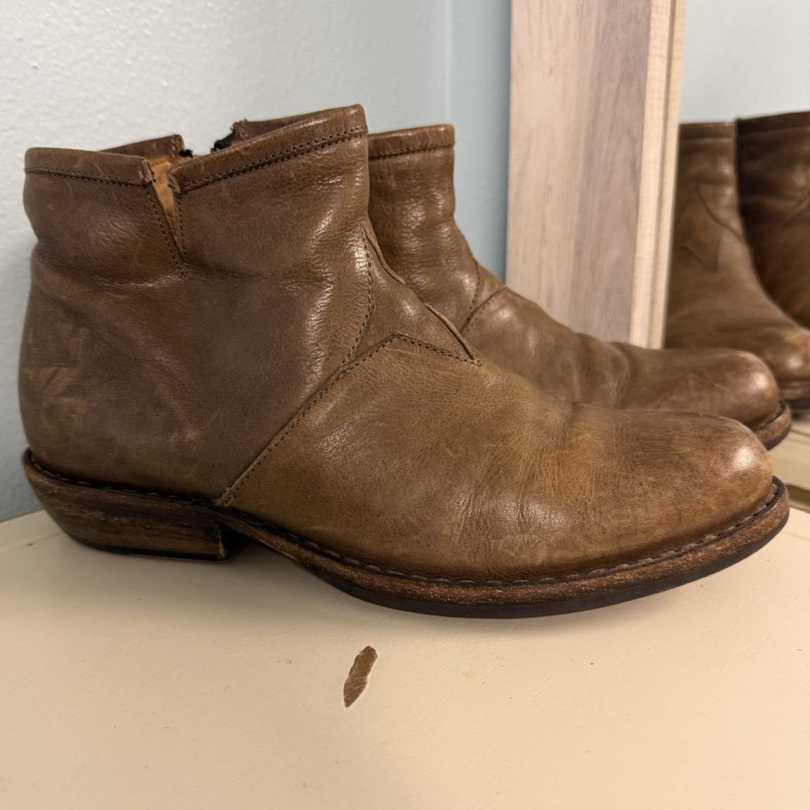 Fiorentini + Baker Women’s Brown Leather Ankle Boots EU 37 US 6.5 Made Italy
