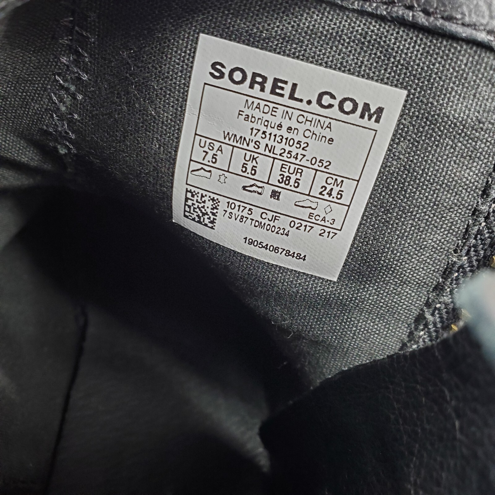 SOREL Danica Waterproof Ankle Bootie Sz 7.5 Gray Quarry Black Leather NL2547-052