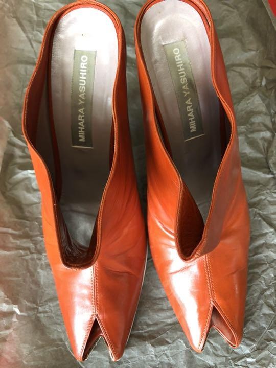 [Beautiful item, 1 wear] MIHARA YASUHIRO Leather Sandals 24.0cm