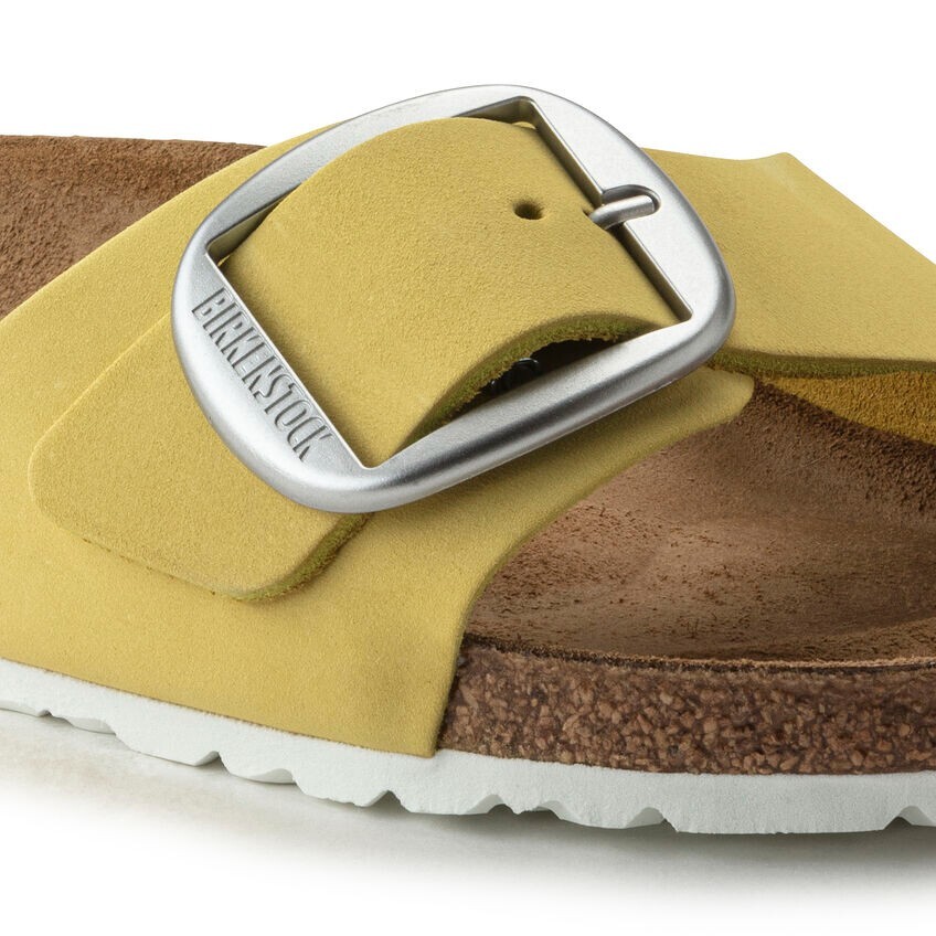 Birkenstock Madrid Big Buckle Nubuk Leather Popcorn Sandals US5 EU36 1022175