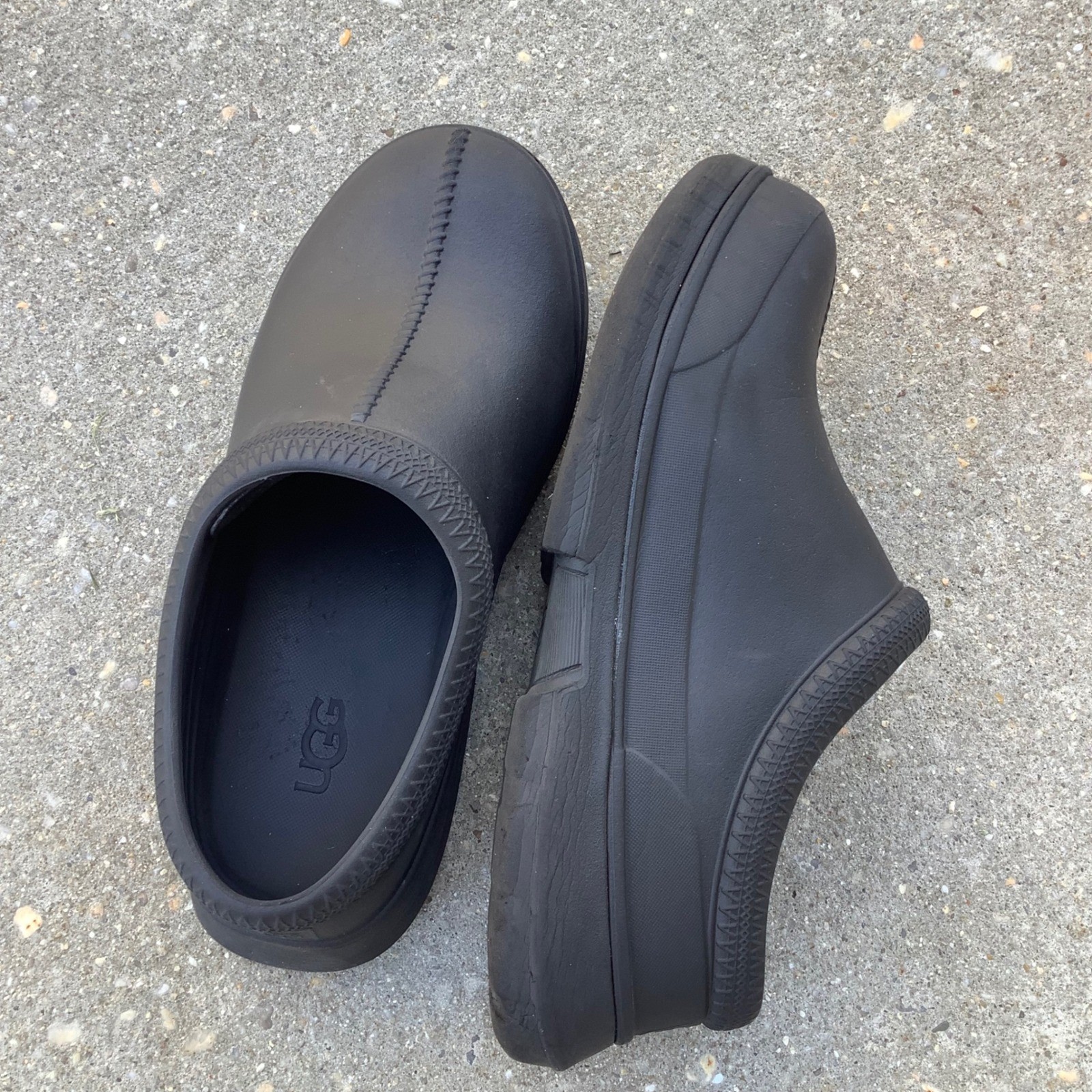 UGG Tasman Regen Clogs Black Water Resistant EVA Slip On W 9 Shoes 1144055