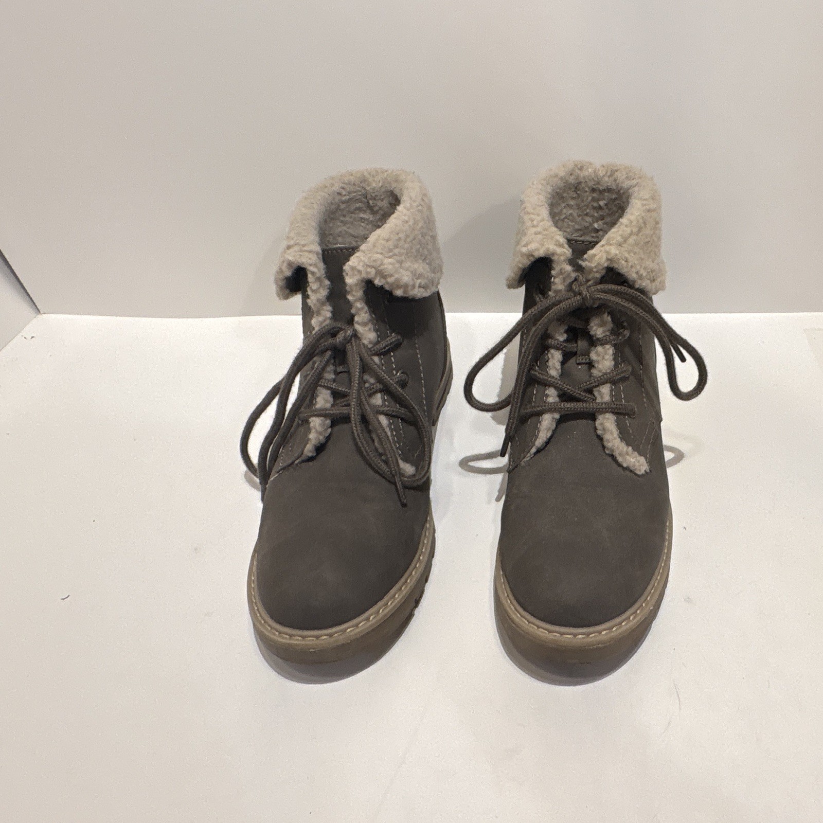 Sonoma Goods For Life Ortholite eco Leather Faux Fur Lined Lace-Up Ankle