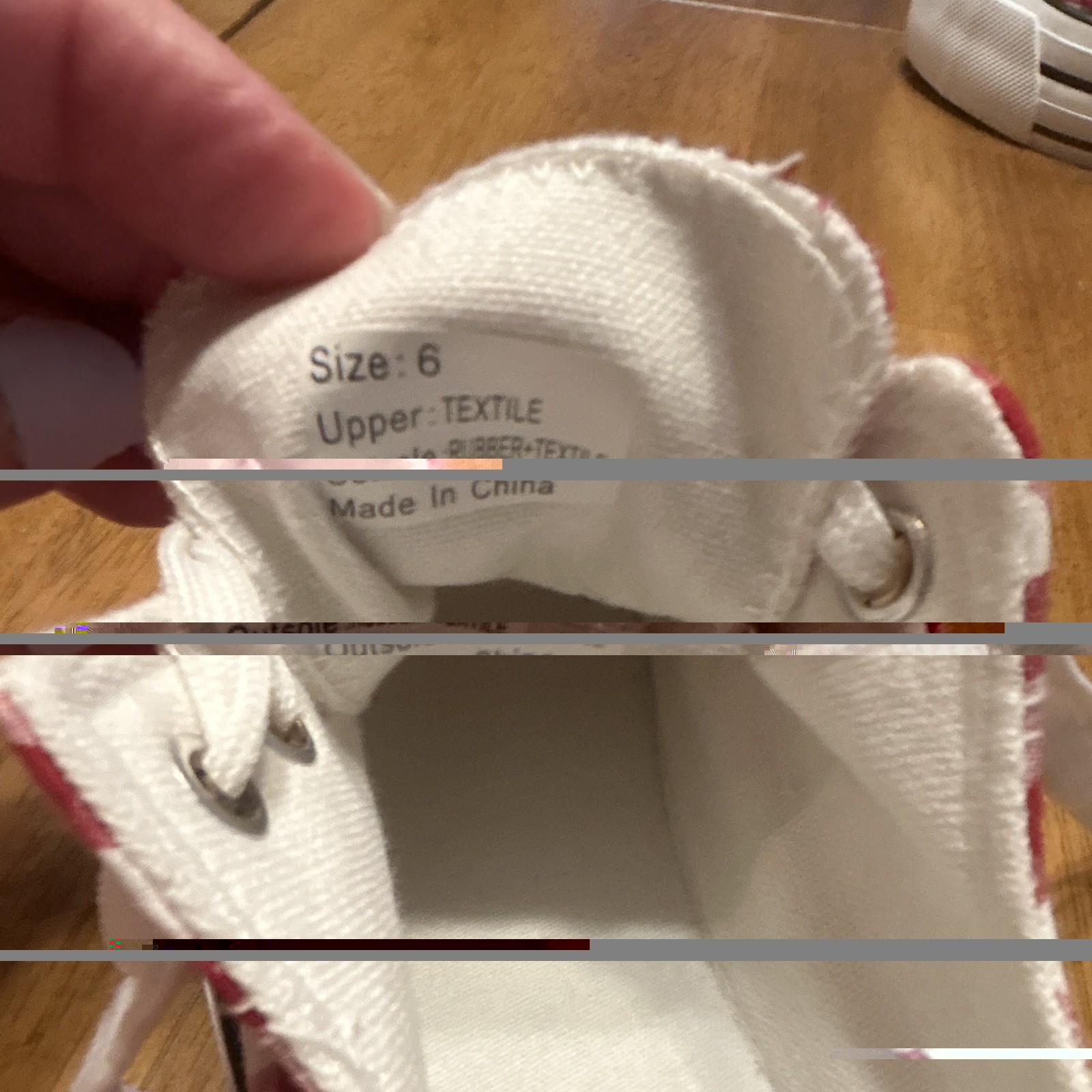Red/White Gingham Lace-Up Low Top Sneakers Textile Upper Rubber Sole New Def