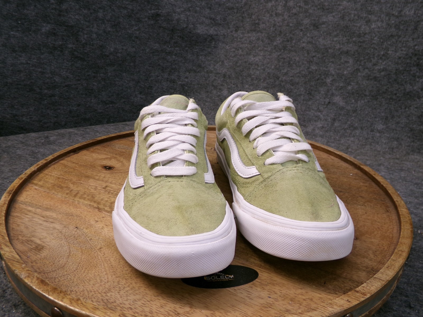 VANS Old Skool Pig Suede Winter Pear Green Skate Shoes Sneakers Women Size 8 US