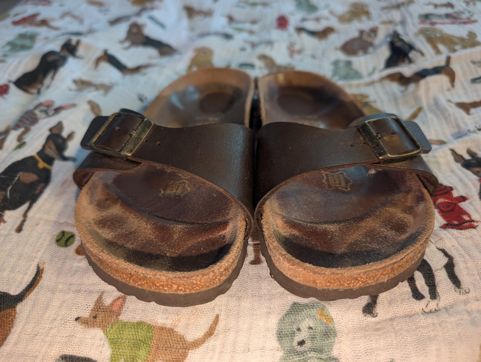 Birkenstock Madrid Slip On Sandals Womens Sz 6 37 Narrow Brown