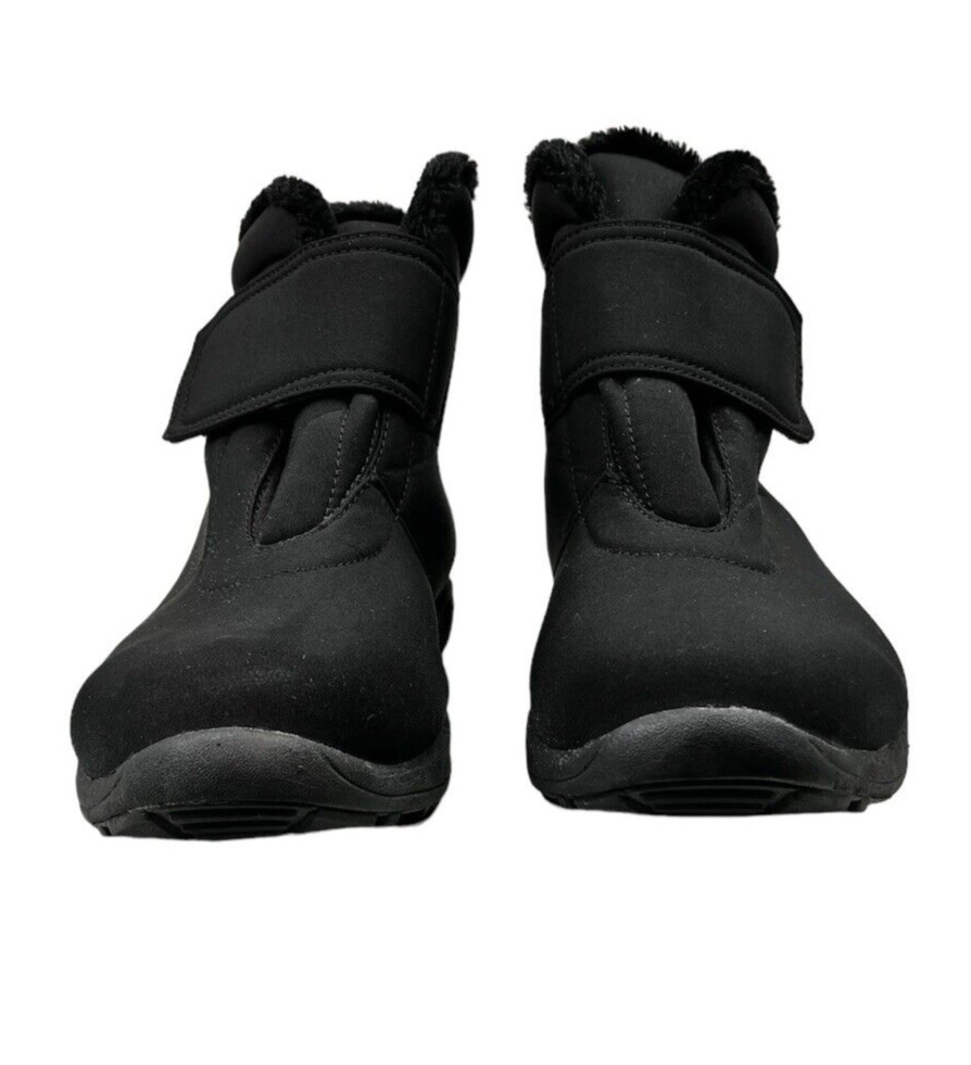 Propét Women’s W4416 Madison Waterproof Ankle Strap Boots Black Size 10XX (4E)