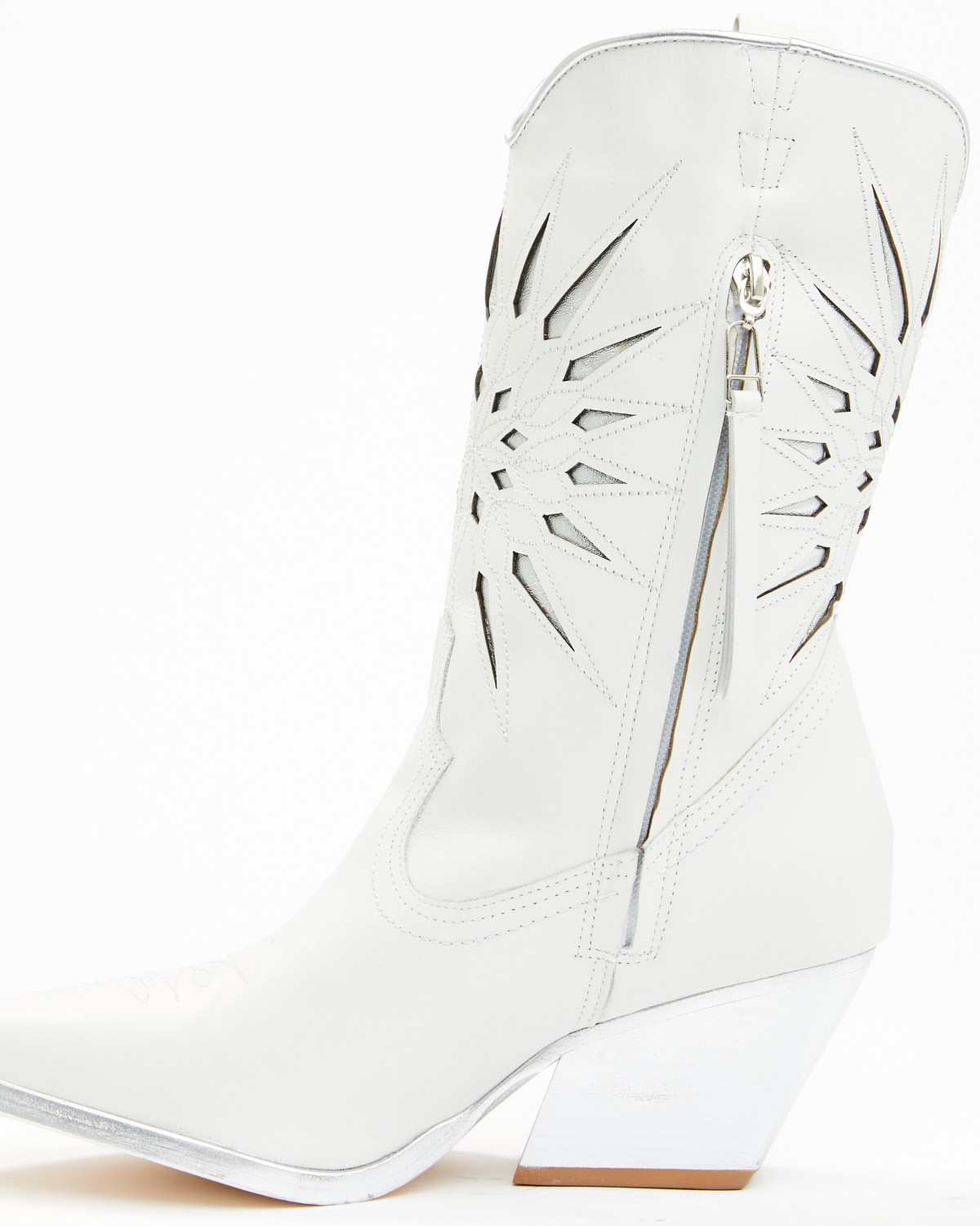 Golo Women's Mae Sun Inlay Western Fashion Boot – Snip Toe – MAE-WHT