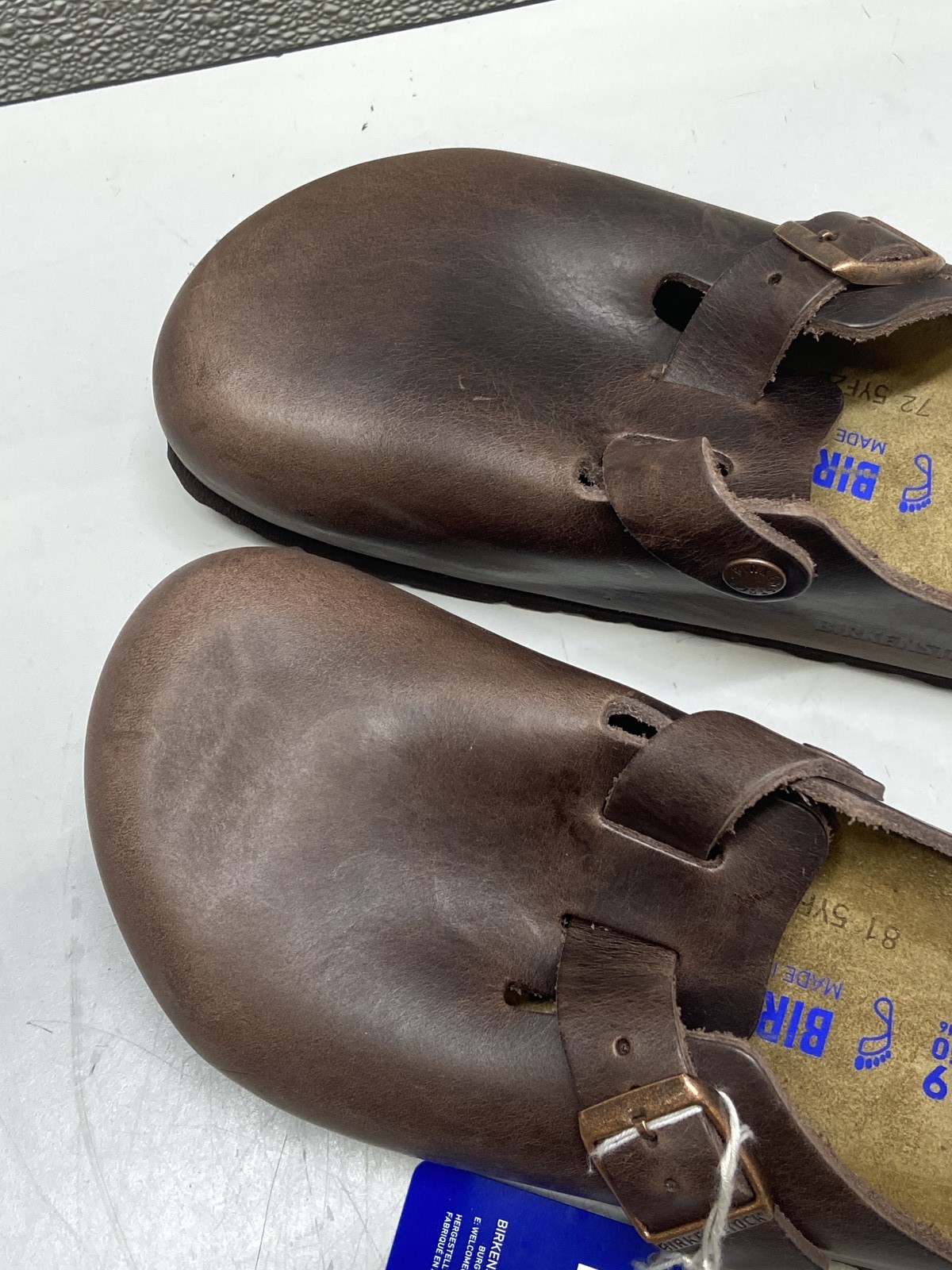Birkenstock Boston Oiled Leather Clog Unisex W8, M6 In Habana