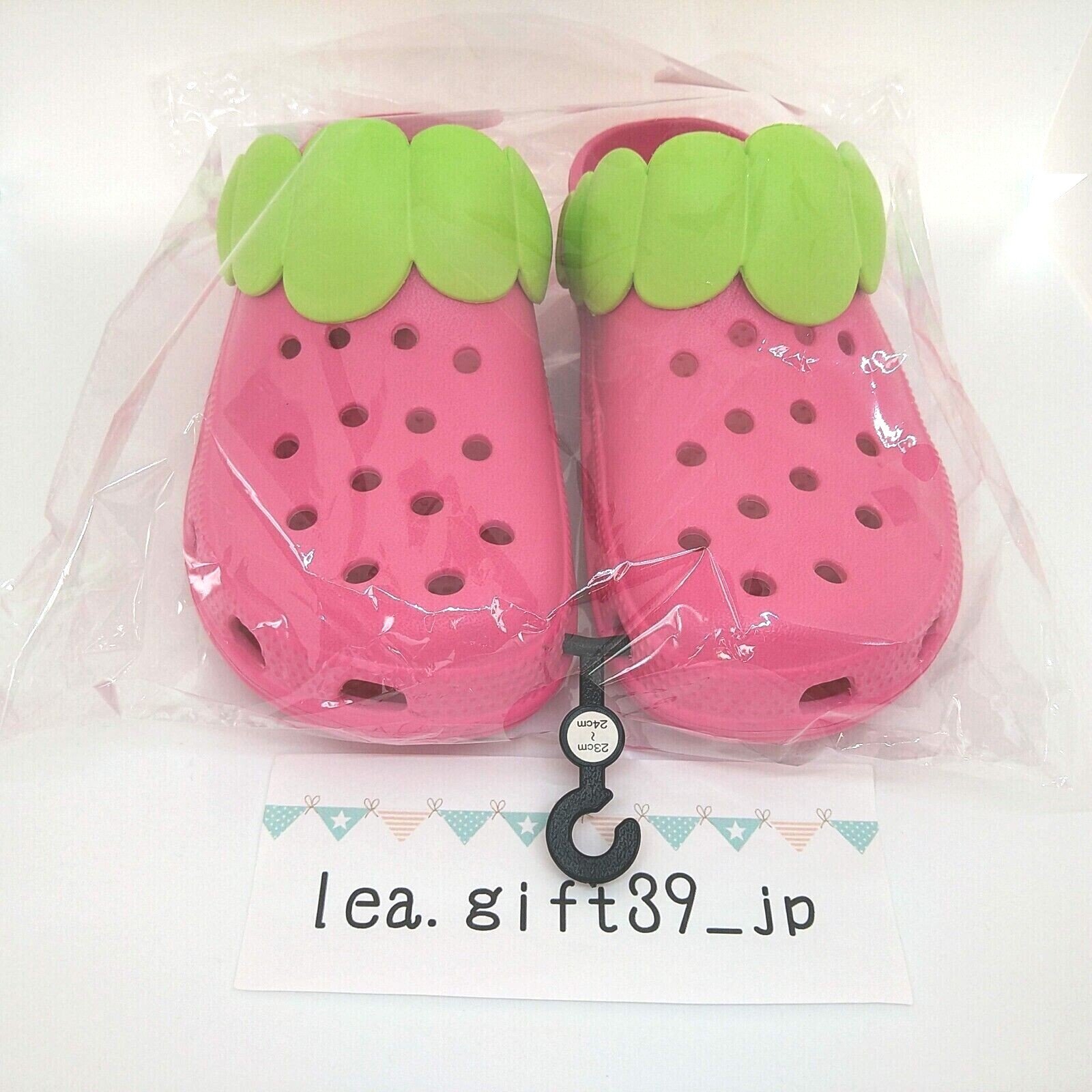 Strawberry Sandals Fruit Slippers Shoes Clog 2 Colors and 2 Sizes From Japan New