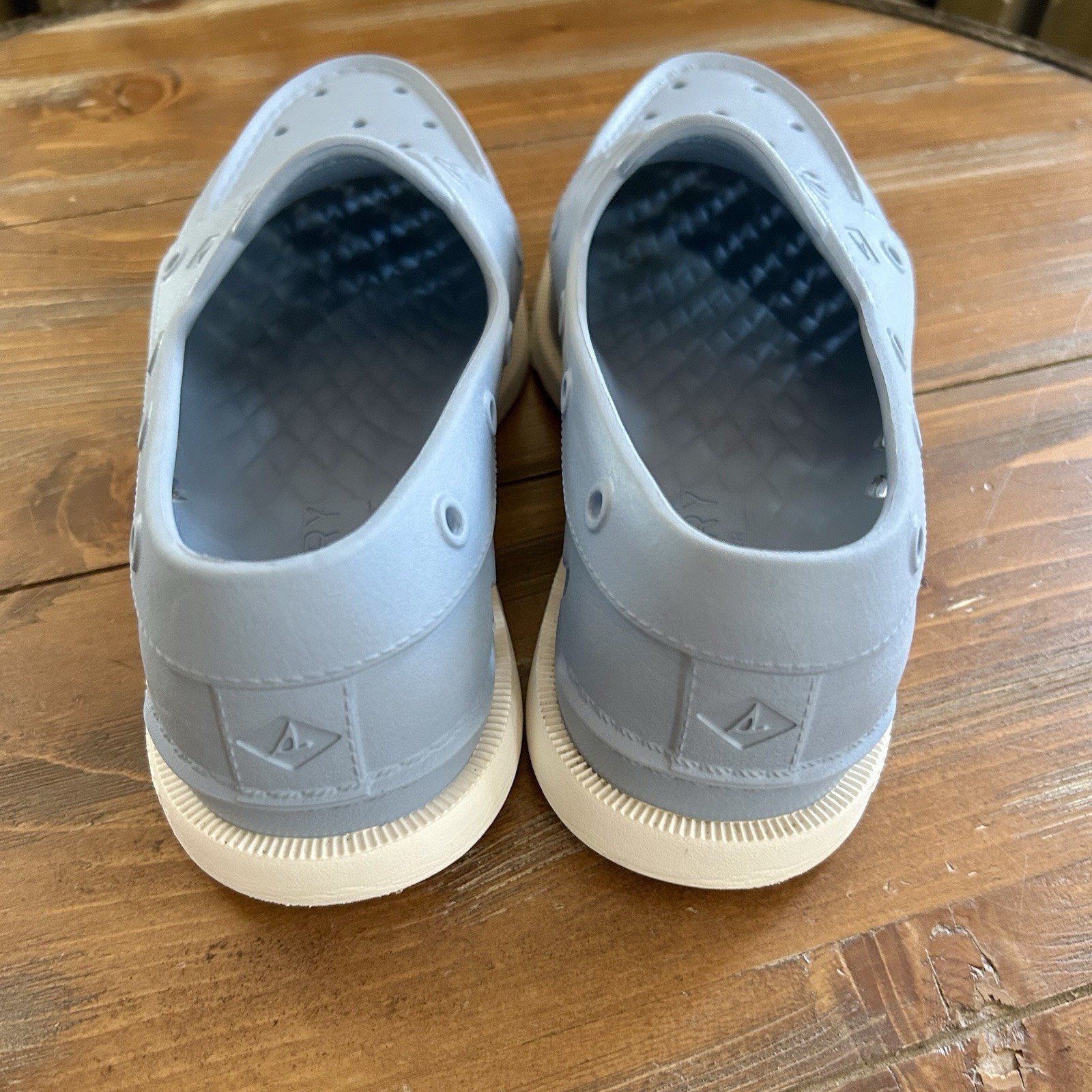 Sperry Sz 8 Woman’s Hand Washable Light Blue Float Boat Shoe