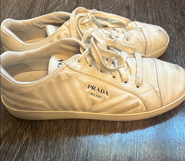 Prada 100% Authentic White Cloud Sneakers