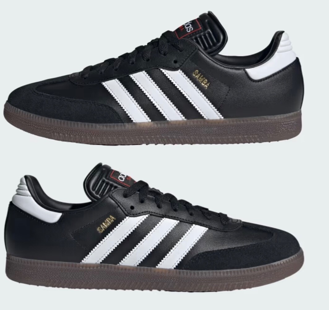 Women’s adidas Samba Indoor Soccer Shoes Black White Gum IH6000