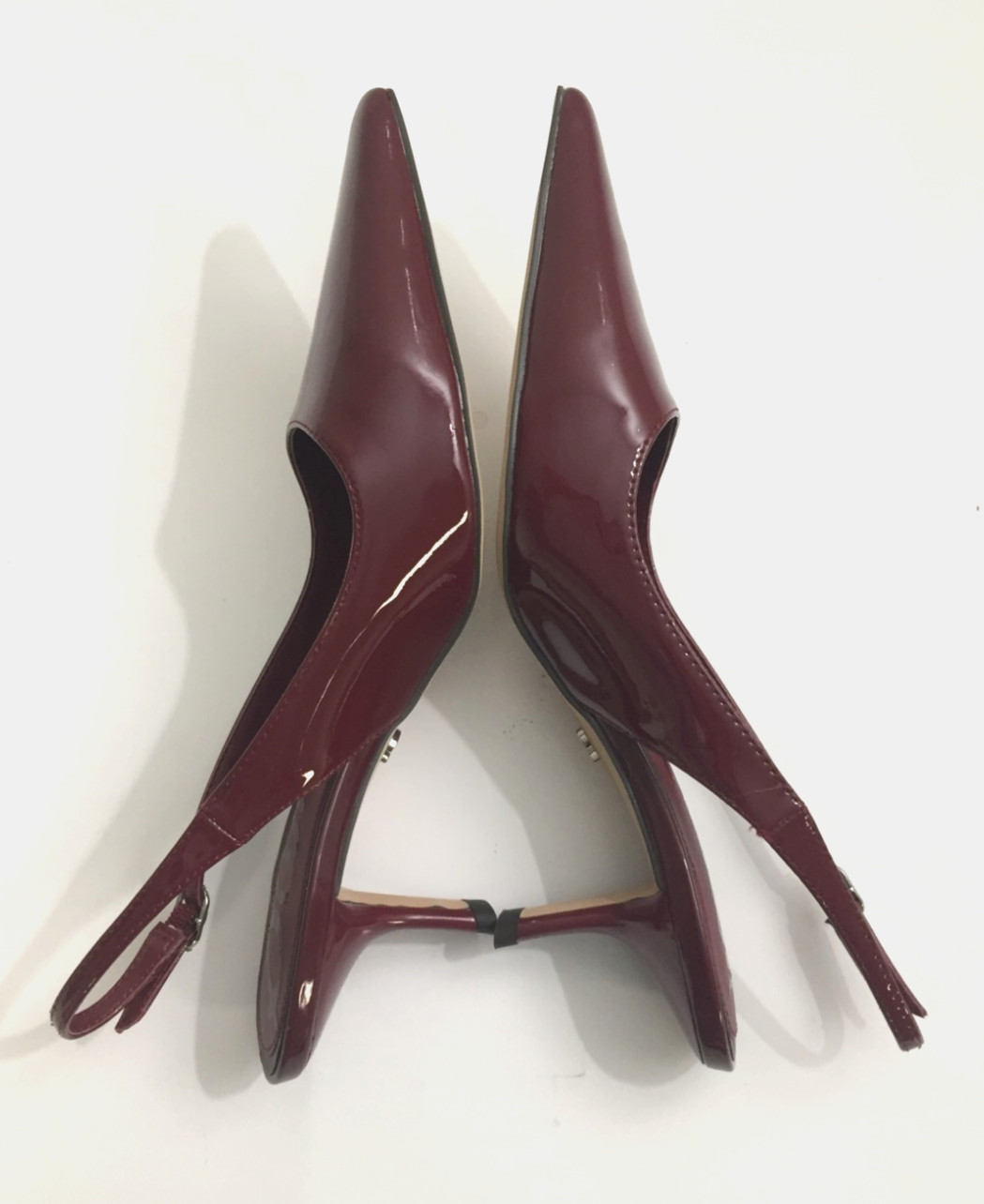 Sam Edelman Womens Bianka deep Red Slingback Pumps shoes