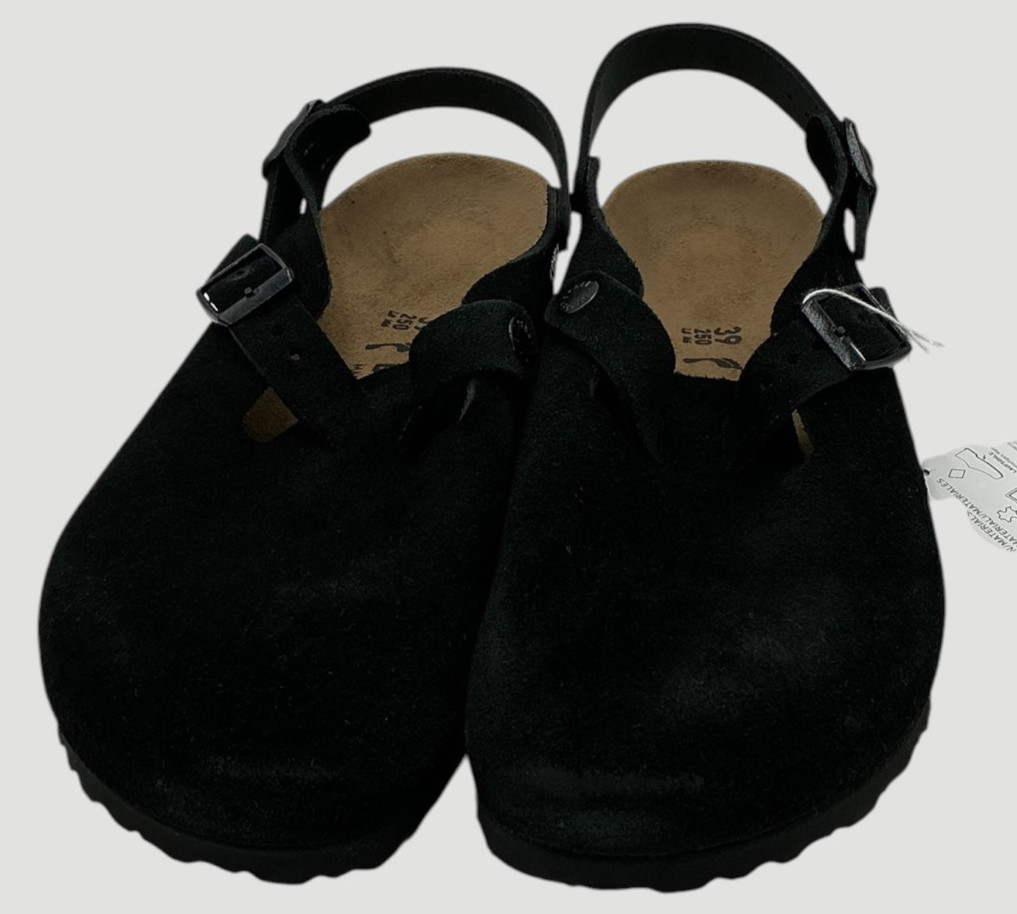 Birkenstock Tokio II Women’s Size 8 US 39 EU Black Suede Clogs Narrow