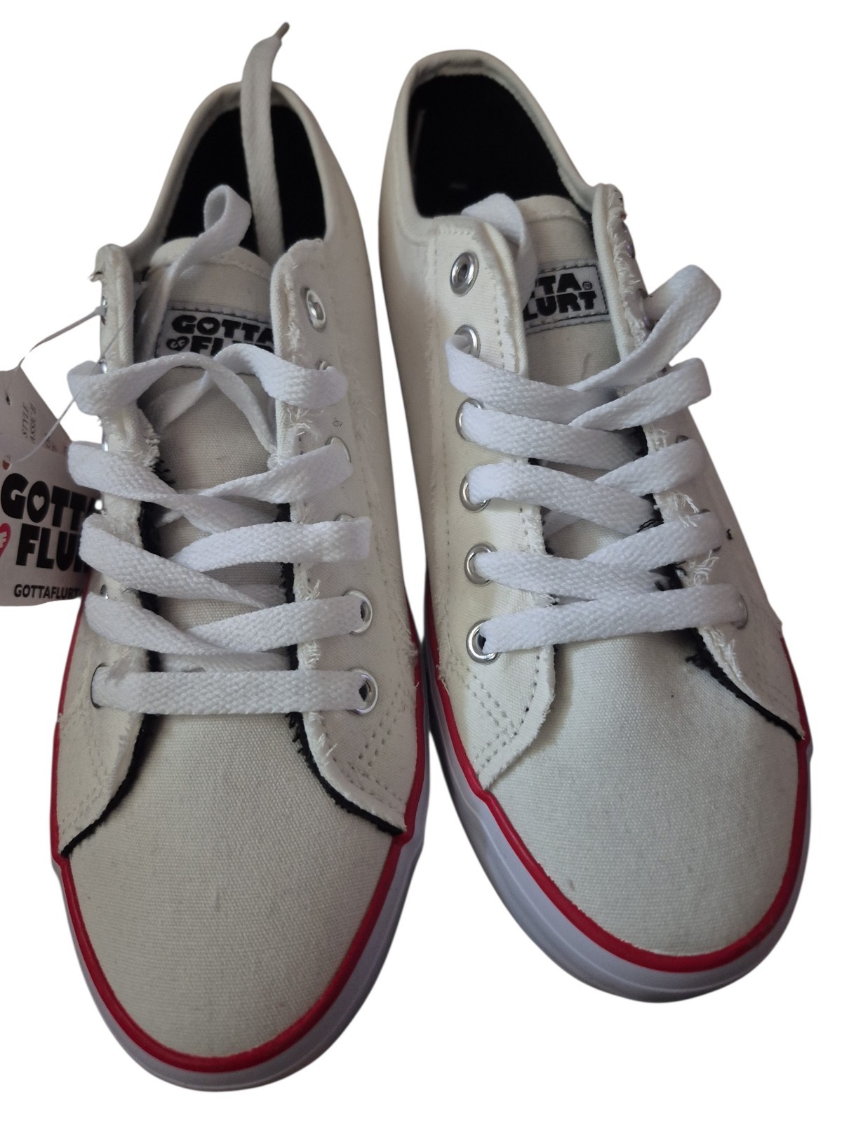 Gotta Flurt Womens Sneakers Size 7.5 M White/red