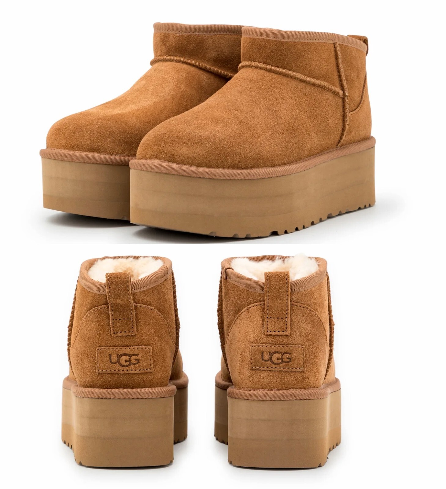 New 100% UGG Classic Ultra Mini Platform 1135092 Women’s Fashion Boots Chestnut