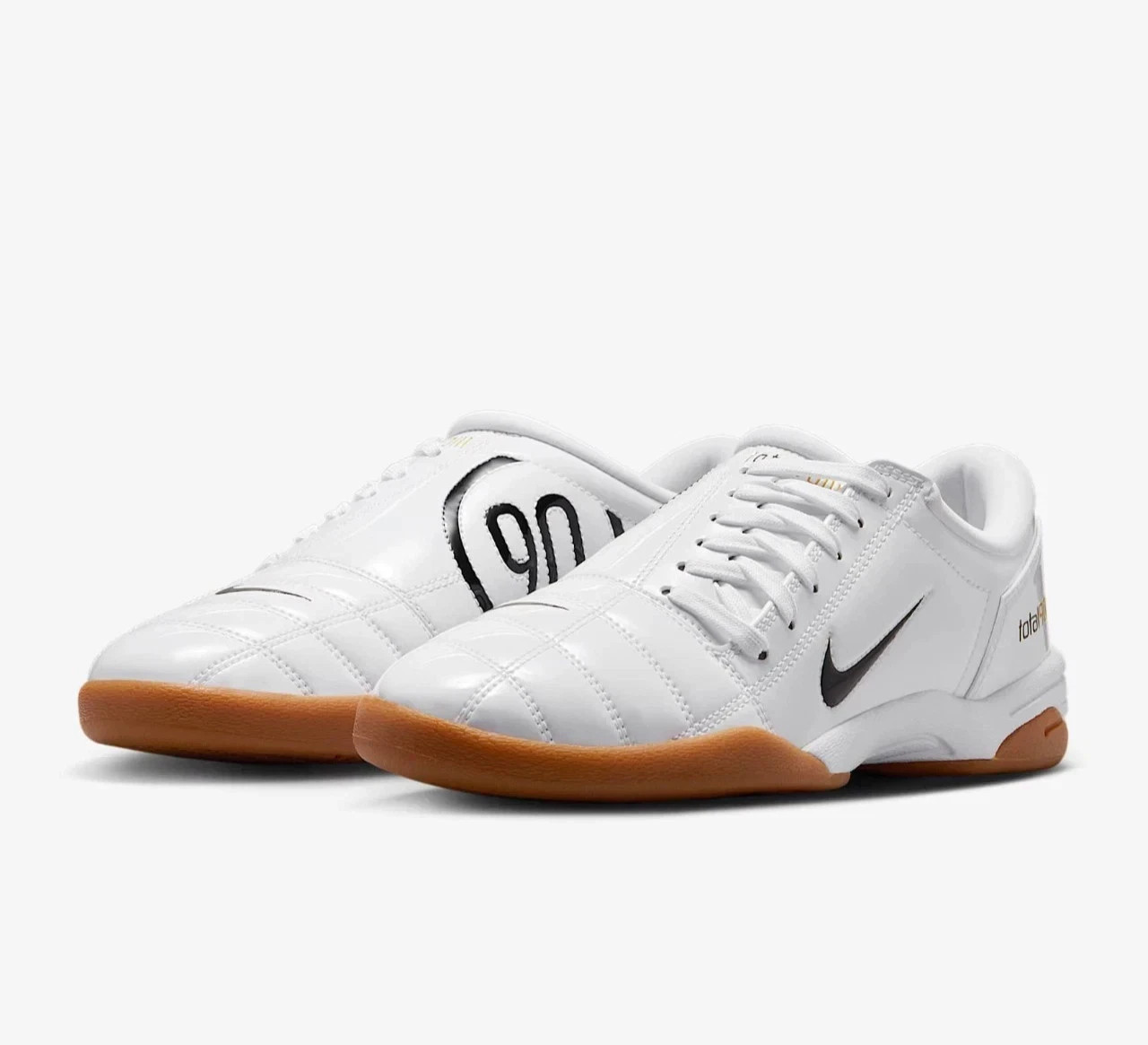 Nike T90 Women’s Size 9/Men’s Size 7.5 White/Black-White IB5666-100 Fast Ship
