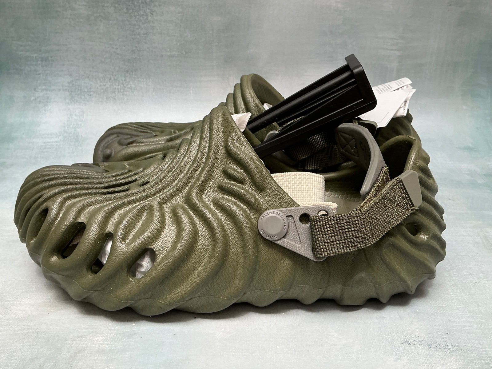 Crocs Salehe Bembury Pollex Cucumber Army Green Clog W/8 M/6 NWT