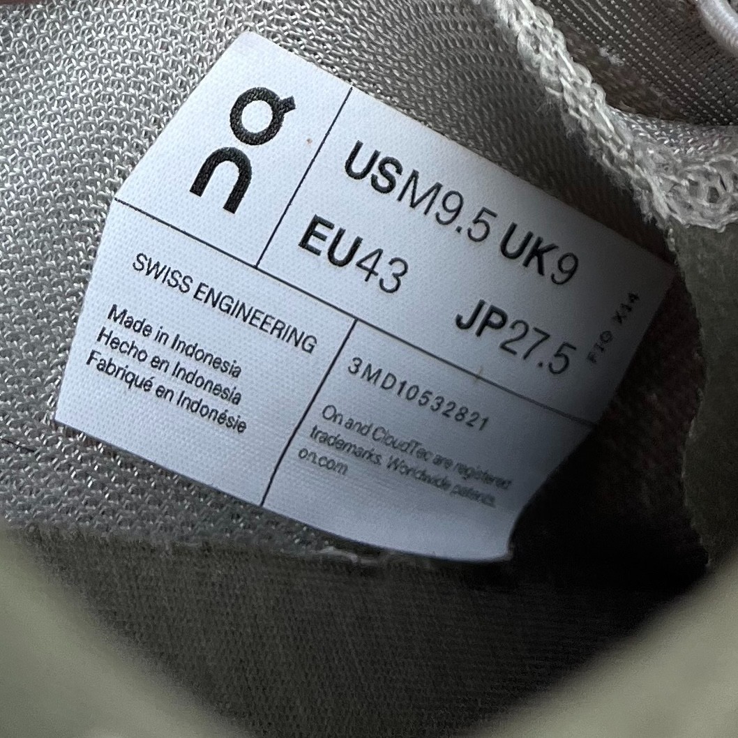 On Running Cloud 5 Coast Chalk Olive / Men’s 9.5 / Lightweight Shoes 3MD1053282