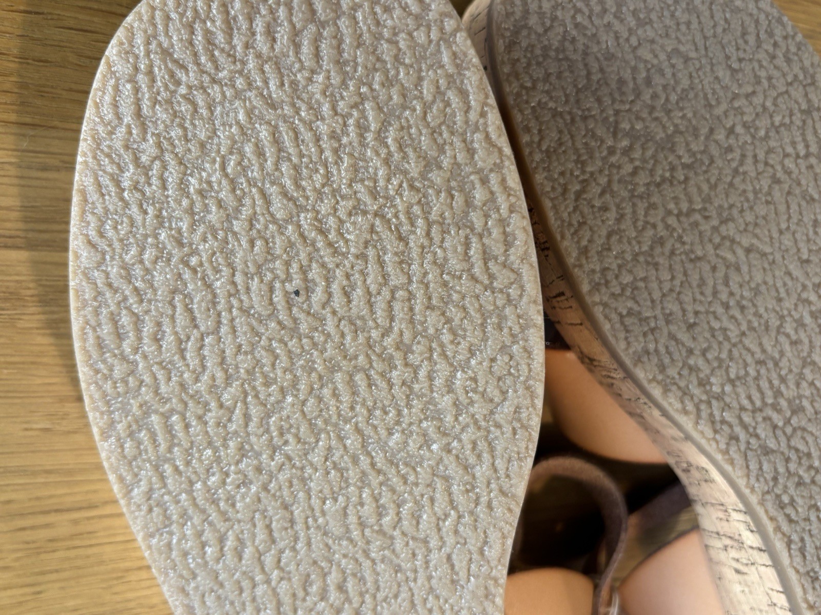 Zara Platform Sandals Strappy Leather Tan Size 40 EUR 7 US – NEW See Description