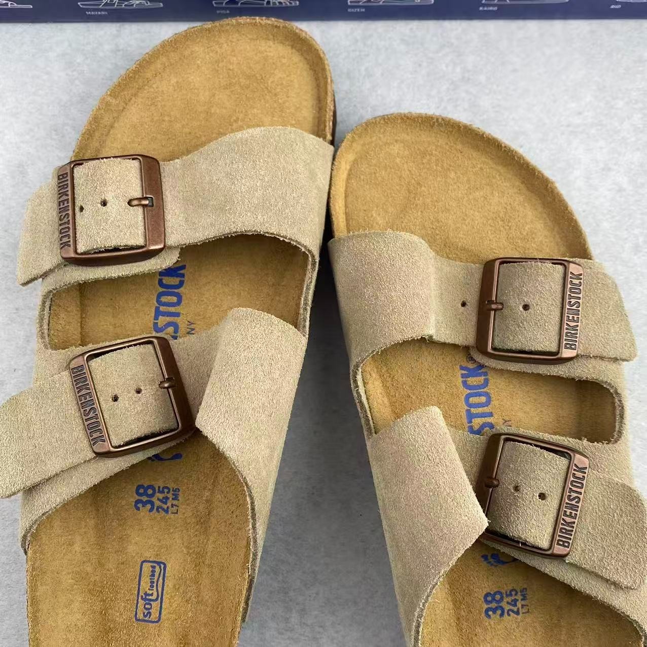 NEW Birkenstock Arizona Suede Leather Soft Footbed Unisex Sandals All Colors