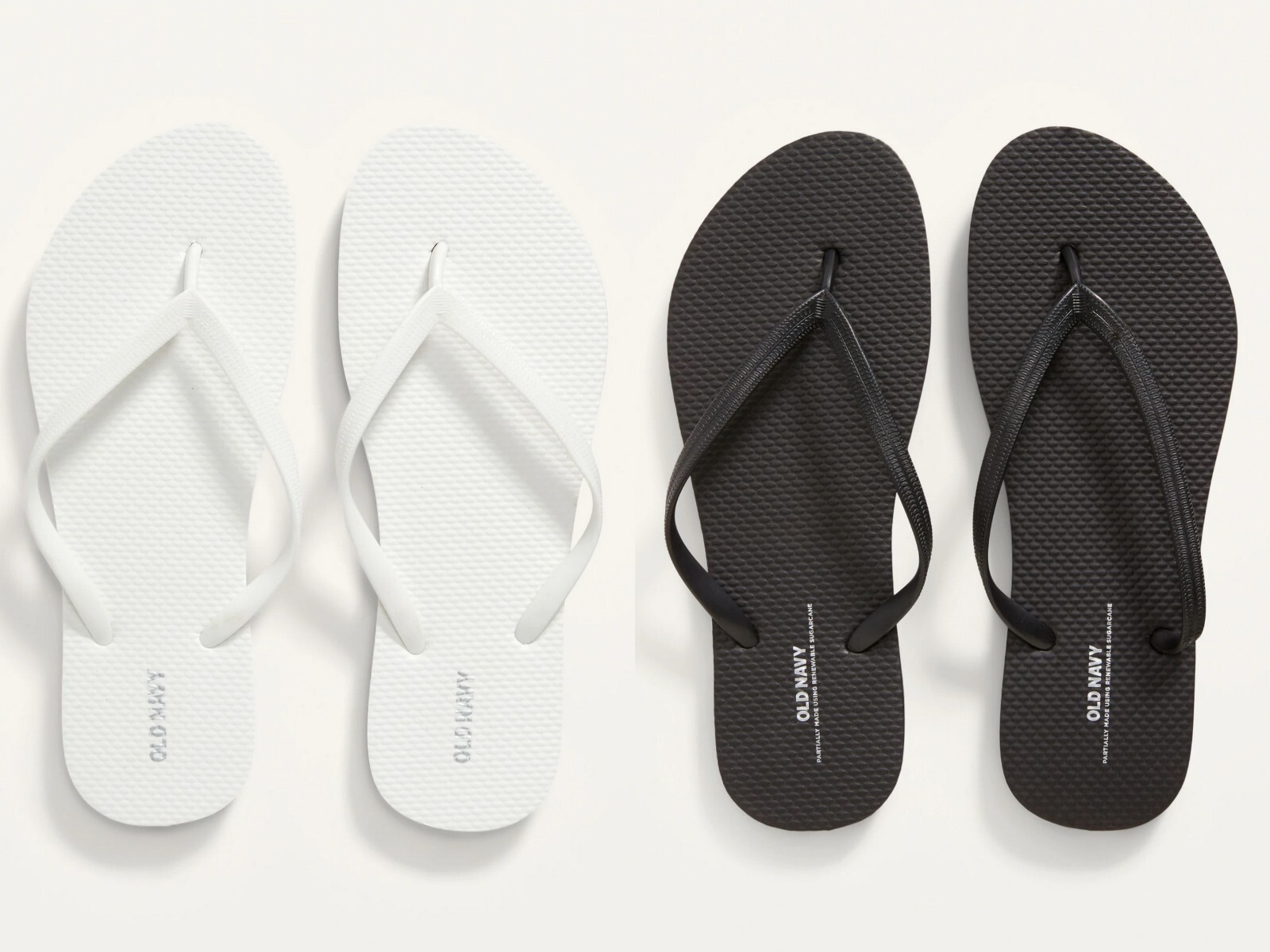 NEW Old Navy Women Flip Flops Thong Sandals Summer Beach White 6 7 8 9 10 11