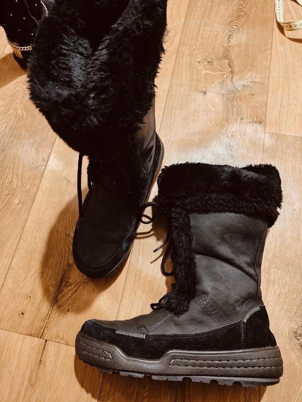 Women Ecco boots grey suede 38 #3QJI