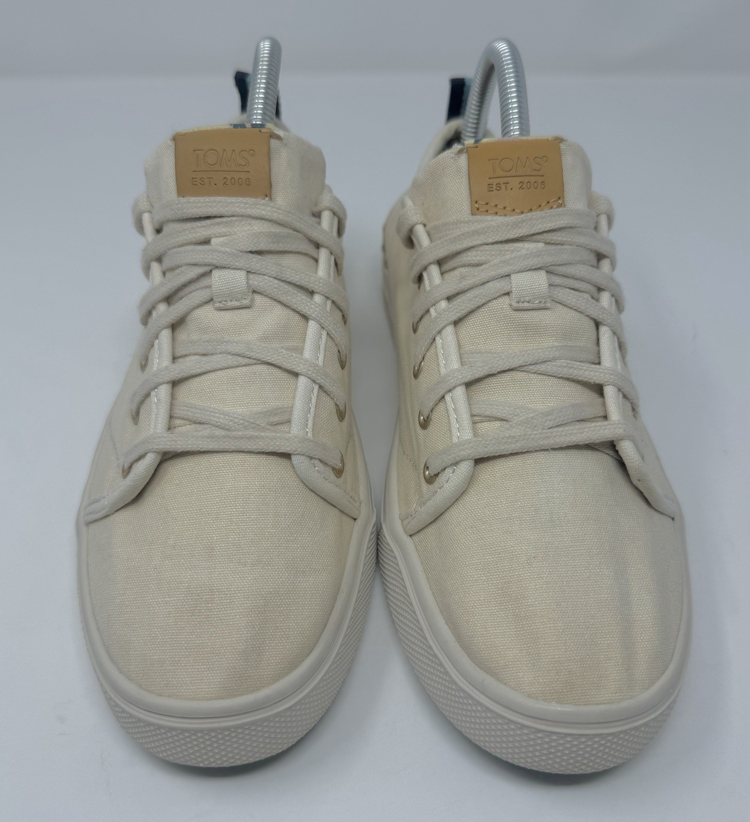 Size 7.5 – Tom’s trvl lite Women Canvas Beige Walking Lightweight Casual Daily