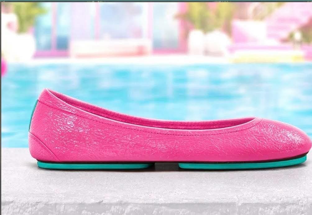 Rare Size 13 Malibu Pink Tieks Leather Ballet Flats Shoes NIB Limited Edition