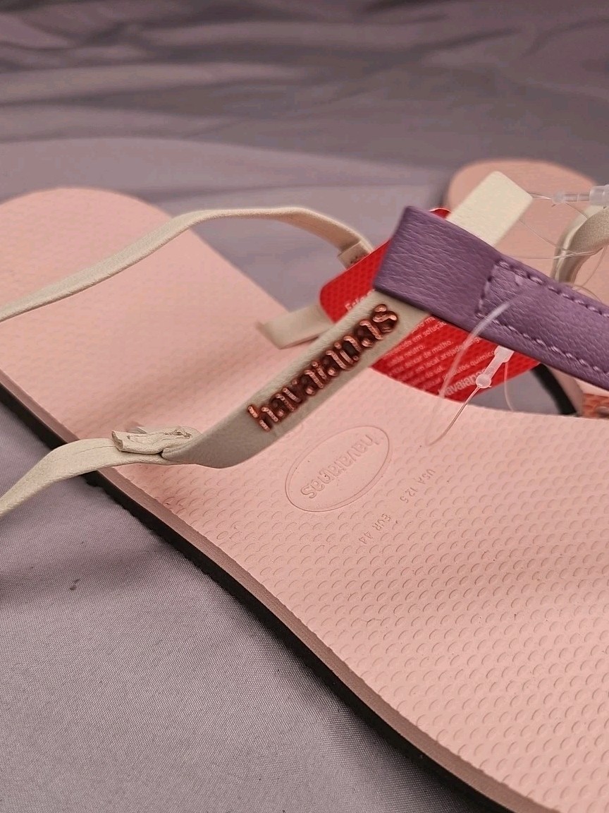 Havaianas You Rio Sandal Ballet Rose Ankle Strap Outdoor/Indoor Sz USA 12.5 CUTE